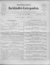 Oesterreichische Buchhändler-Correspondenz