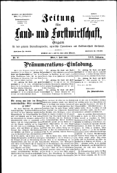 Zeitung für Landwirtschaft