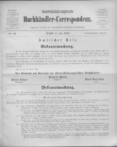 Oesterreichische Buchhändler-Correspondenz