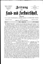 Zeitung für Landwirtschaft