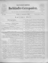 Oesterreichische Buchhändler-Correspondenz