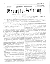 Allgemeine Österreichische Gerichtszeitung