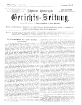 Allgemeine Österreichische Gerichtszeitung