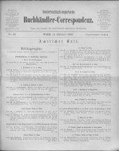 Oesterreichische Buchhändler-Correspondenz