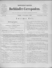 Oesterreichische Buchhändler-Correspondenz