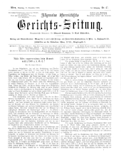 Allgemeine Österreichische Gerichtszeitung