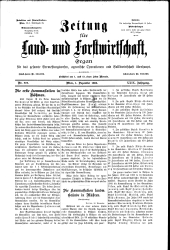 Zeitung für Landwirtschaft