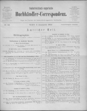 Oesterreichische Buchhändler-Correspondenz