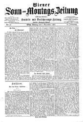 Wiener Sonn- und Montags-Zeitung