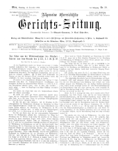 Allgemeine Österreichische Gerichtszeitung