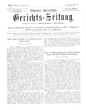 Allgemeine Österreichische Gerichtszeitung