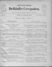 Oesterreichische Buchhändler-Correspondenz