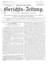 Allgemeine Österreichische Gerichtszeitung