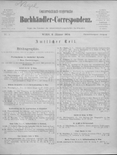 Oesterreichische Buchhändler-Correspondenz