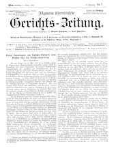 Allgemeine Österreichische Gerichtszeitung