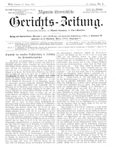 Allgemeine Österreichische Gerichtszeitung