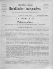 Oesterreichische Buchhändler-Correspondenz