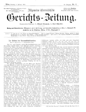 Allgemeine Österreichische Gerichtszeitung