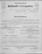 Oesterreichische Buchhändler-Correspondenz