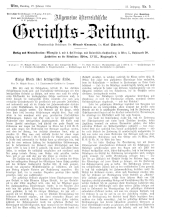 Allgemeine Österreichische Gerichtszeitung