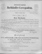 Oesterreichische Buchhändler-Correspondenz