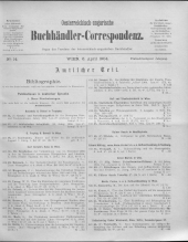 Oesterreichische Buchhändler-Correspondenz