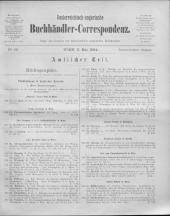 Oesterreichische Buchhändler-Correspondenz