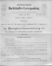 Oesterreichische Buchhändler-Correspondenz