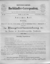 Oesterreichische Buchhändler-Correspondenz