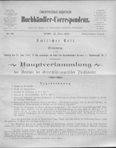 Oesterreichische Buchhändler-Correspondenz