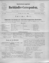 Oesterreichische Buchhändler-Correspondenz