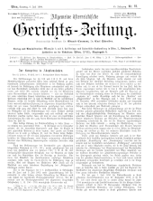 Allgemeine Österreichische Gerichtszeitung