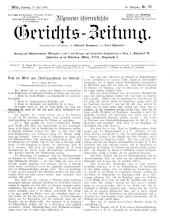 Allgemeine Österreichische Gerichtszeitung