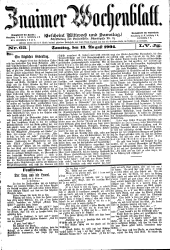 Znaimer Wochenblatt