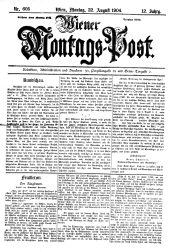 Wiener Montags-Post
