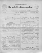 Oesterreichische Buchhändler-Correspondenz