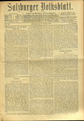 Salzburger Volksblatt: unabh. Tageszeitung f. Stadt u. Land Salzburg