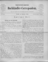 Oesterreichische Buchhändler-Correspondenz