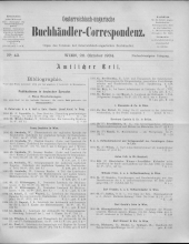 Oesterreichische Buchhändler-Correspondenz