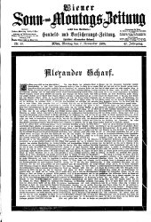 Wiener Sonn- und Montags-Zeitung