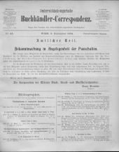 Oesterreichische Buchhändler-Correspondenz