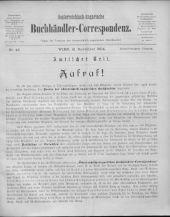 Oesterreichische Buchhändler-Correspondenz