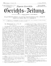 Allgemeine Österreichische Gerichtszeitung