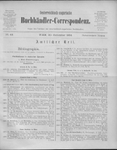 Oesterreichische Buchhändler-Correspondenz