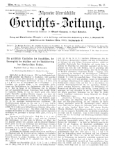 Allgemeine Österreichische Gerichtszeitung