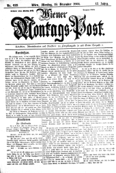 Wiener Montags-Post