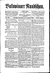 Bukowinaer Rundschau