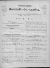 Oesterreichische Buchhändler-Correspondenz