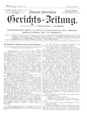 Allgemeine Österreichische Gerichtszeitung