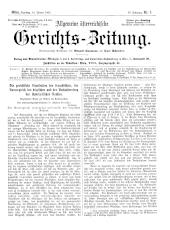 Allgemeine Österreichische Gerichtszeitung